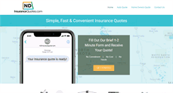 Desktop Screenshot of ndinsurancequotes.com